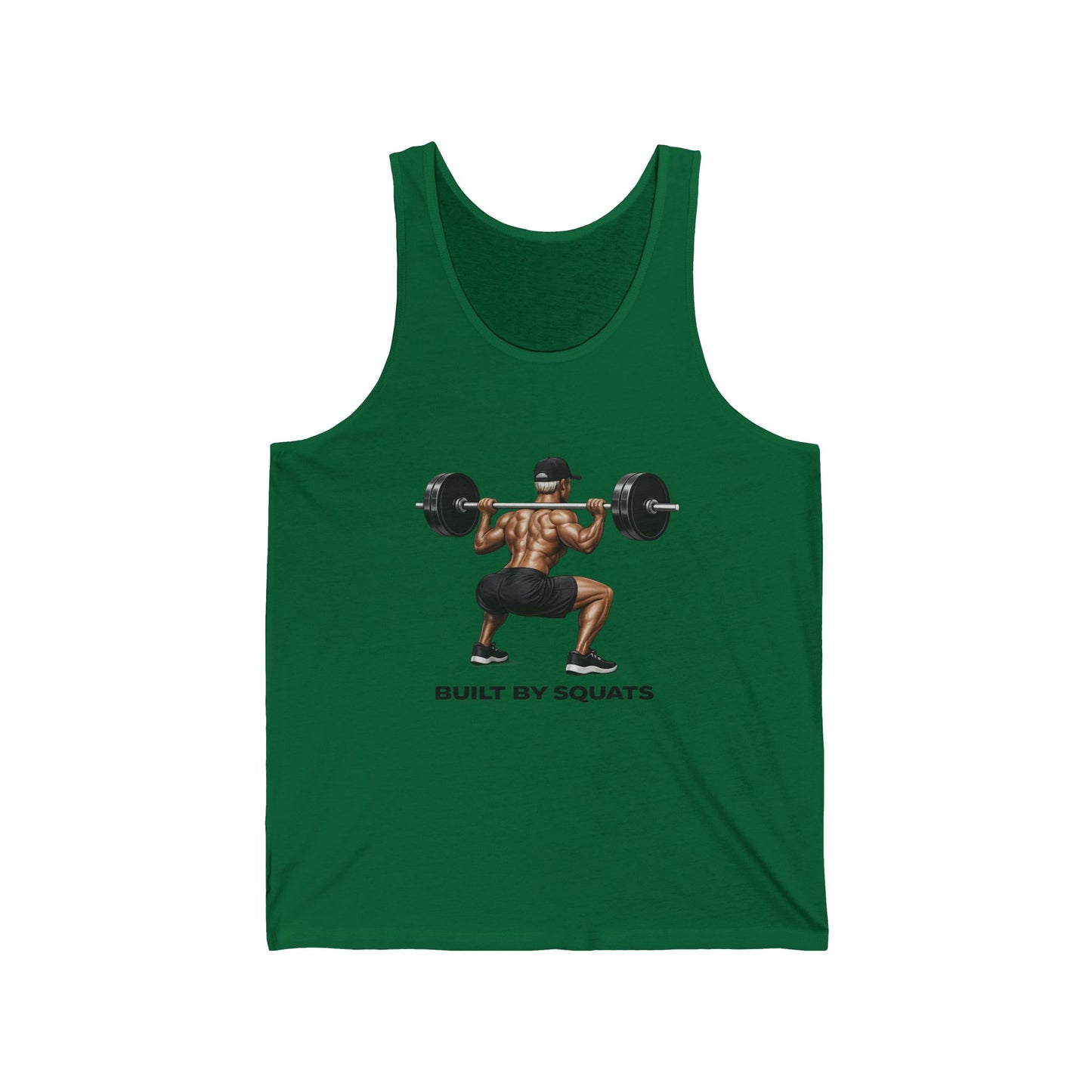 Built By Squats Tank Top — Weightlifting Gym Workout Tank
