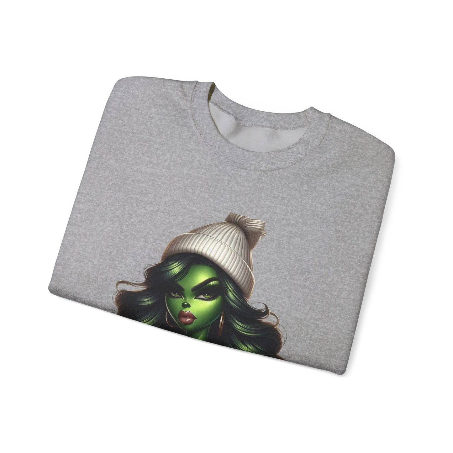 Green Witch Portrait Crewneck Sweatshirt