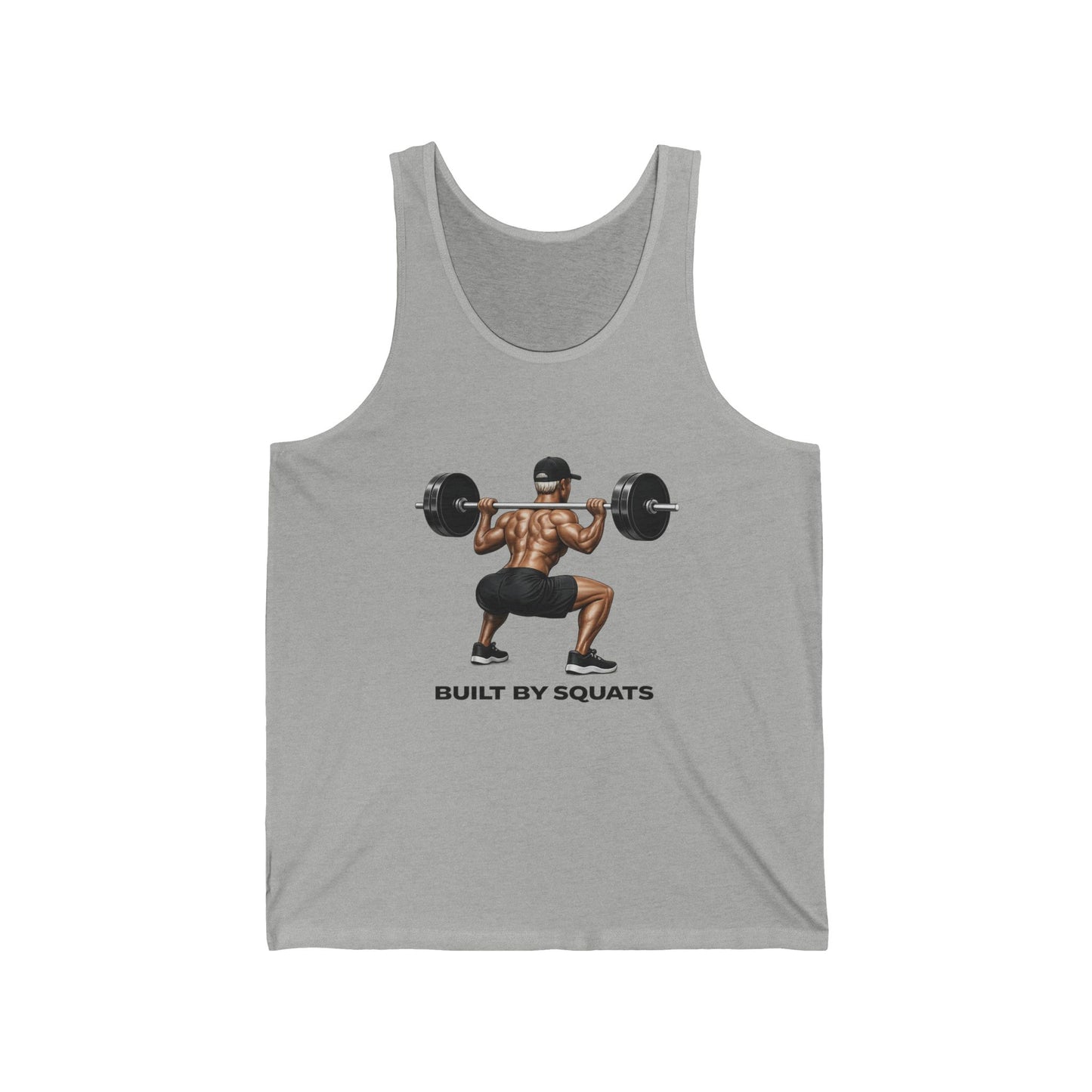 Built By Squats Tank Top — Weightlifting Gym Workout Tank