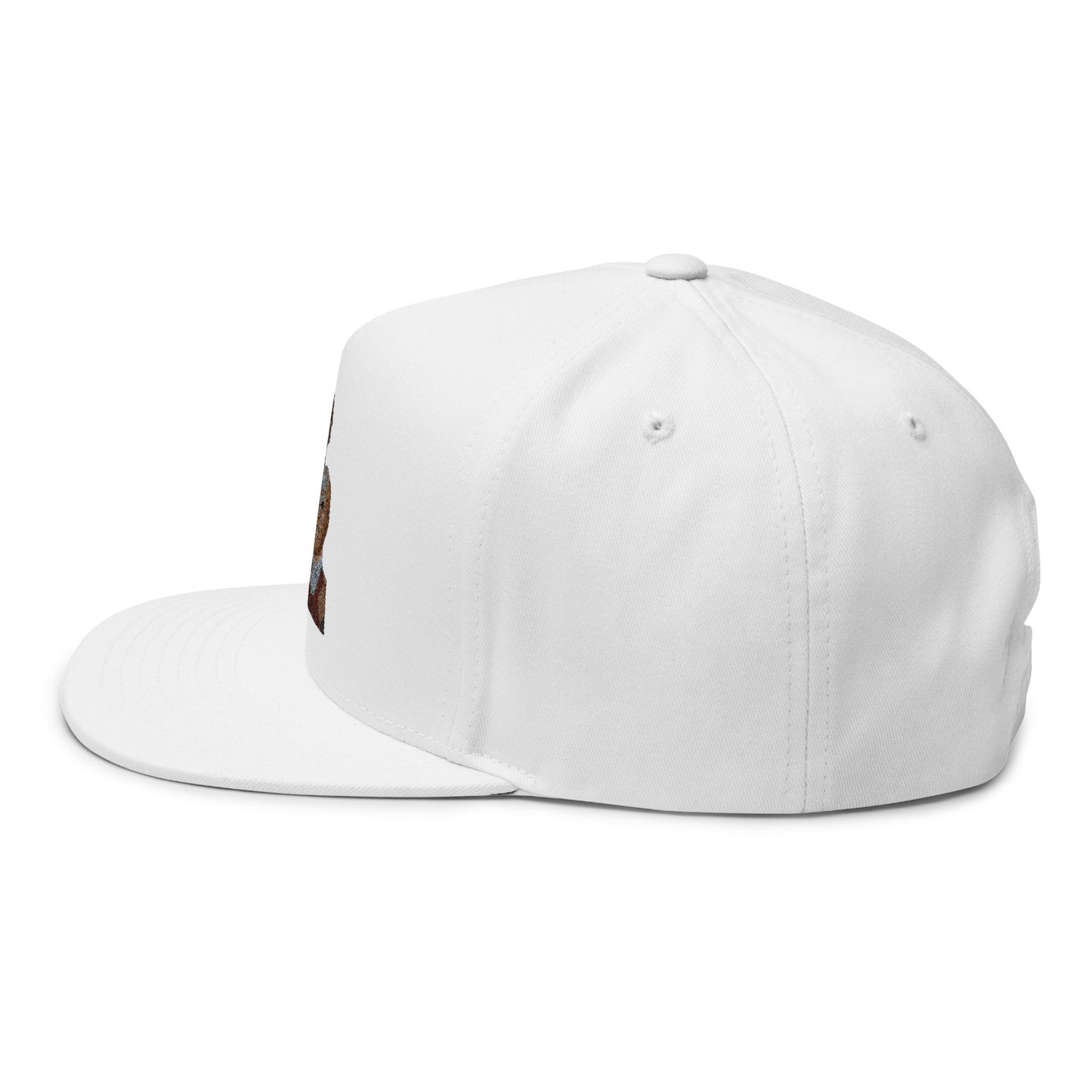 Stylish Embroidered Flat Bill Cap, Fashion Hat for Trendsetters, Unique Gift for Him, Summer Accessory, Casual Streetwear
