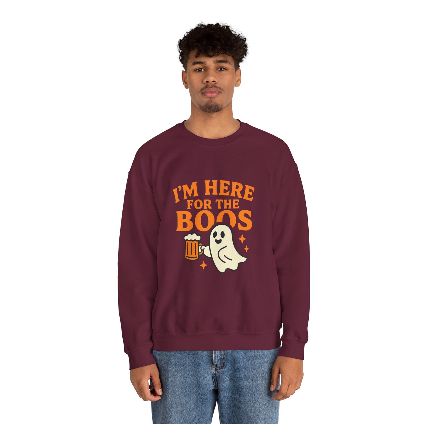 Halloween Spirit Crewneck Sweatshirt - Cozy Ghost Design for Fall Fun, Unisex Sweatshirt, Spooktacular Gift, Halloween Party Wear, [...]