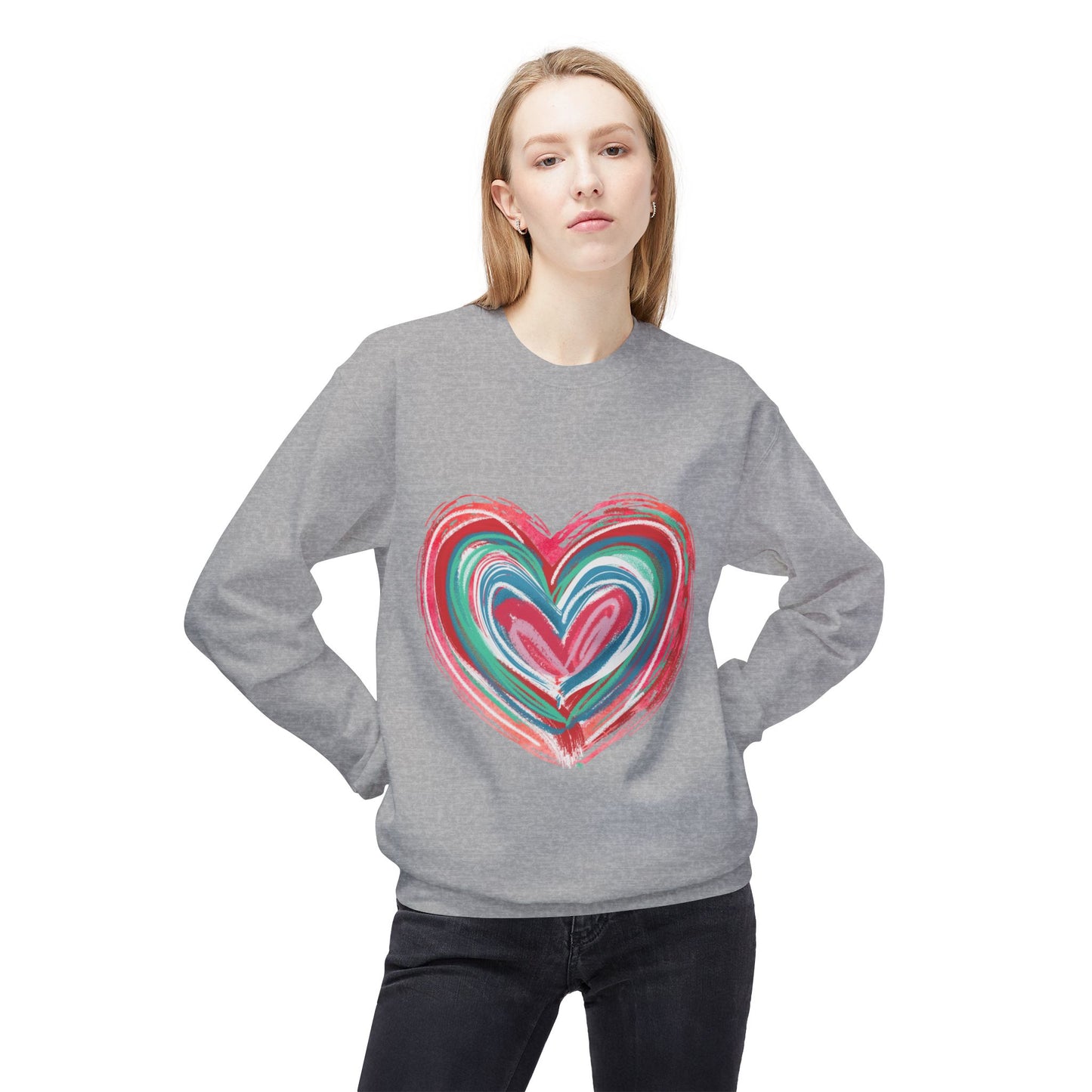 Valentines Unisex Midweight Softstyle Fleece Crewneck Sweatshirt