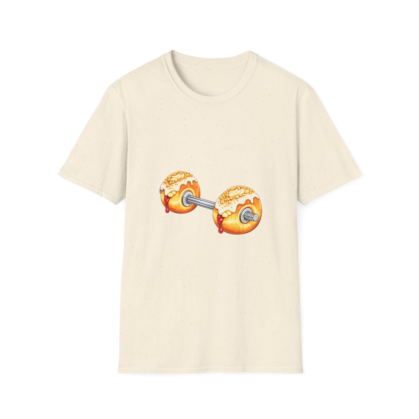 Doughnut Dumbbell T-Shirt — Funny Fitness Donut Gym Tee