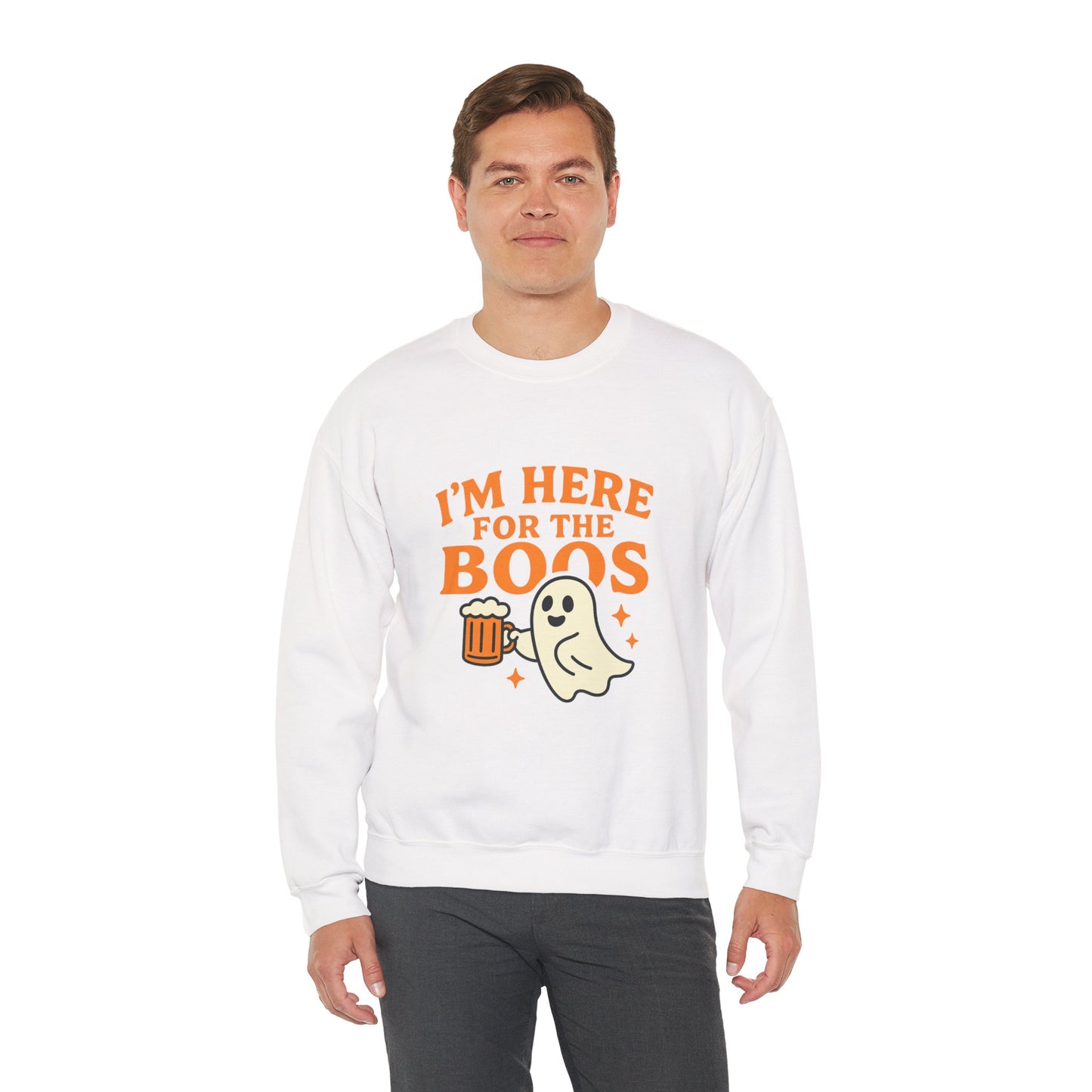 Halloween Spirit Crewneck Sweatshirt - Cozy Ghost Design for Fall Fun, Unisex Sweatshirt, Spooktacular Gift, Halloween Party Wear, [...]