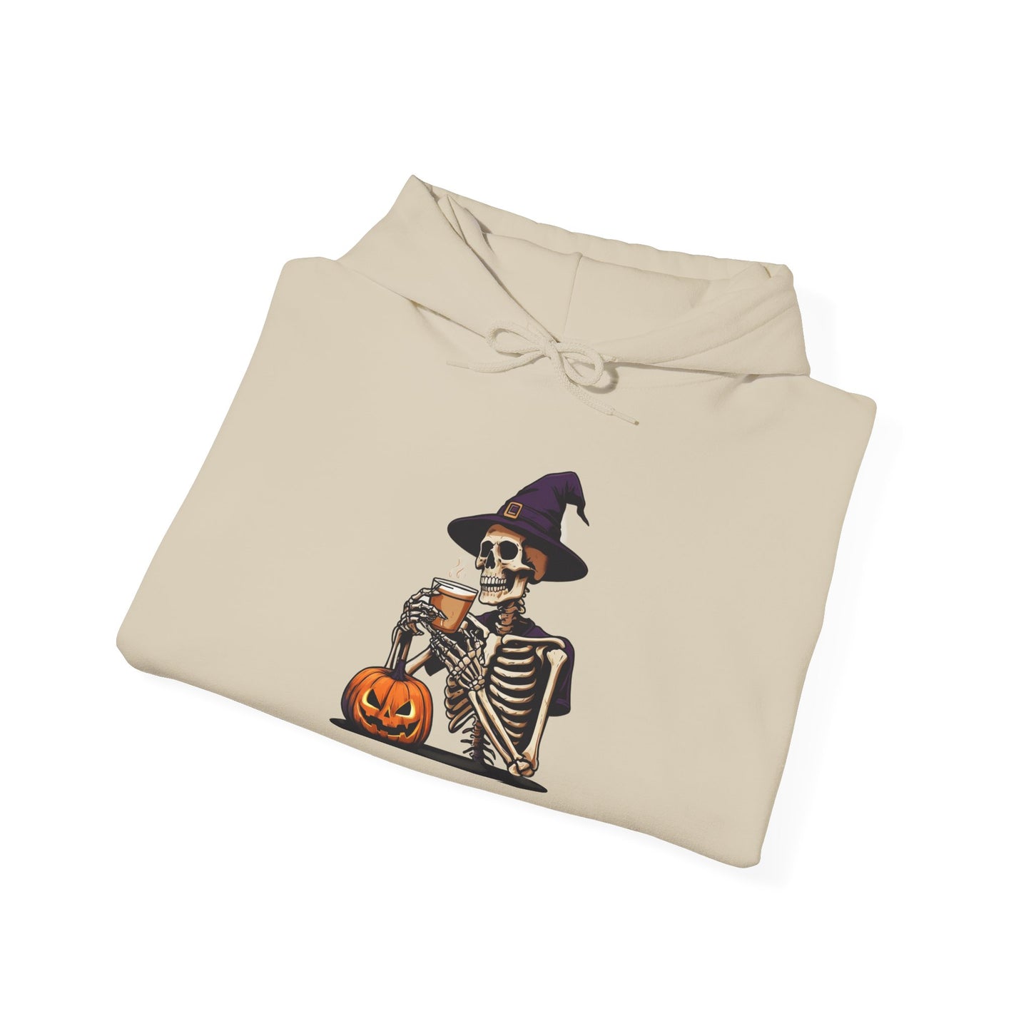 Halloween Skeleton Hoodie, Unisex Fall Sweatshirt, Spooky Season Apparel, Cozy Costume Alternative, Halloween Gift for Him/Her