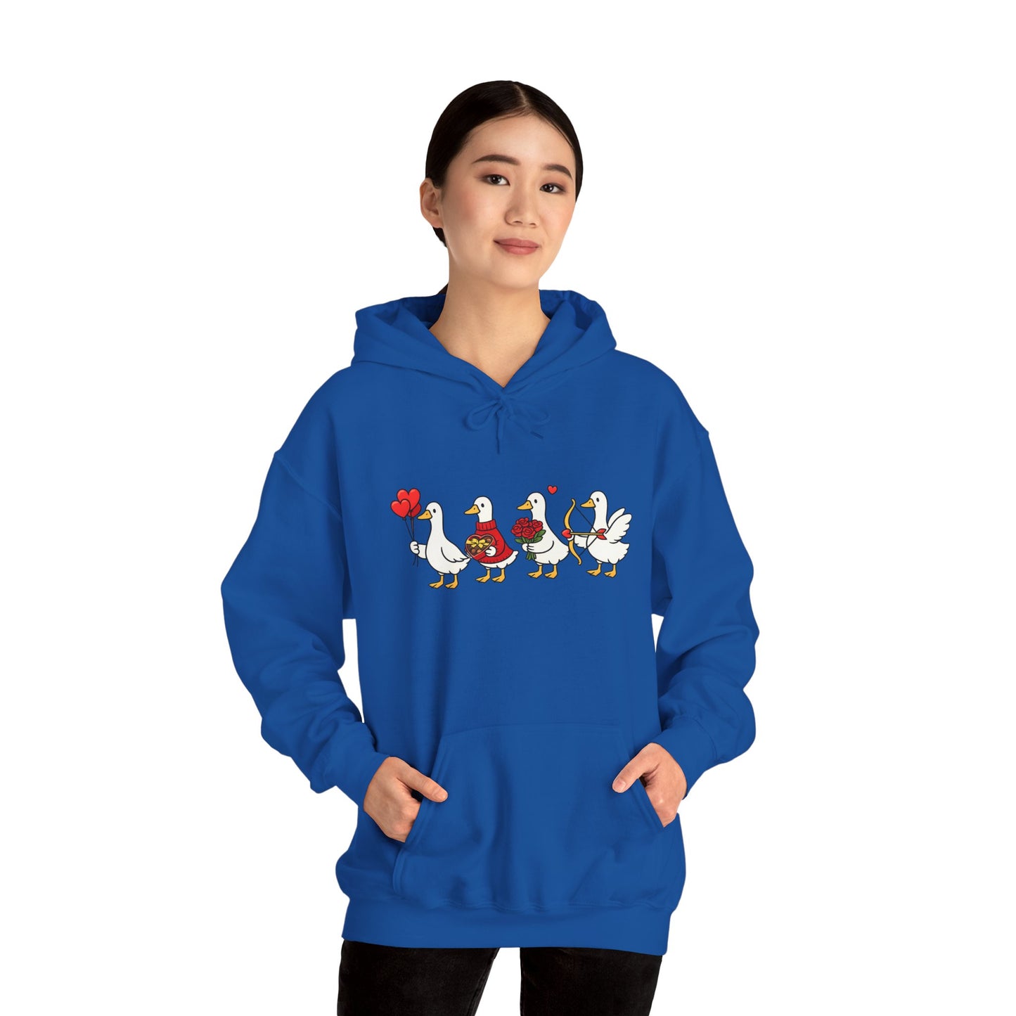 Cute Duck Family Hoodie — Whimsical Springtime Birds Pullover