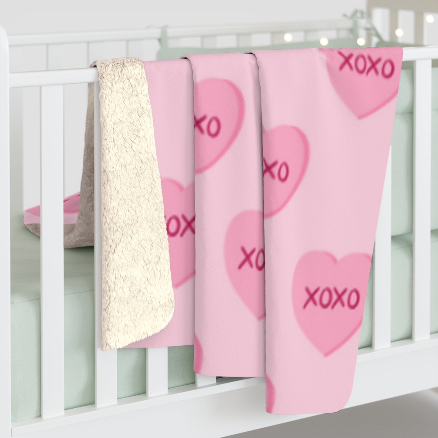 Valentines Sherpa Fleece Blanket