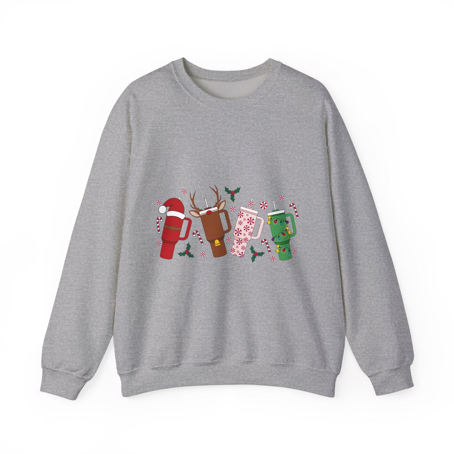 Christmas Golf Club Crewneck Sweatshirt — Festive Golfing Club Cartoon Design