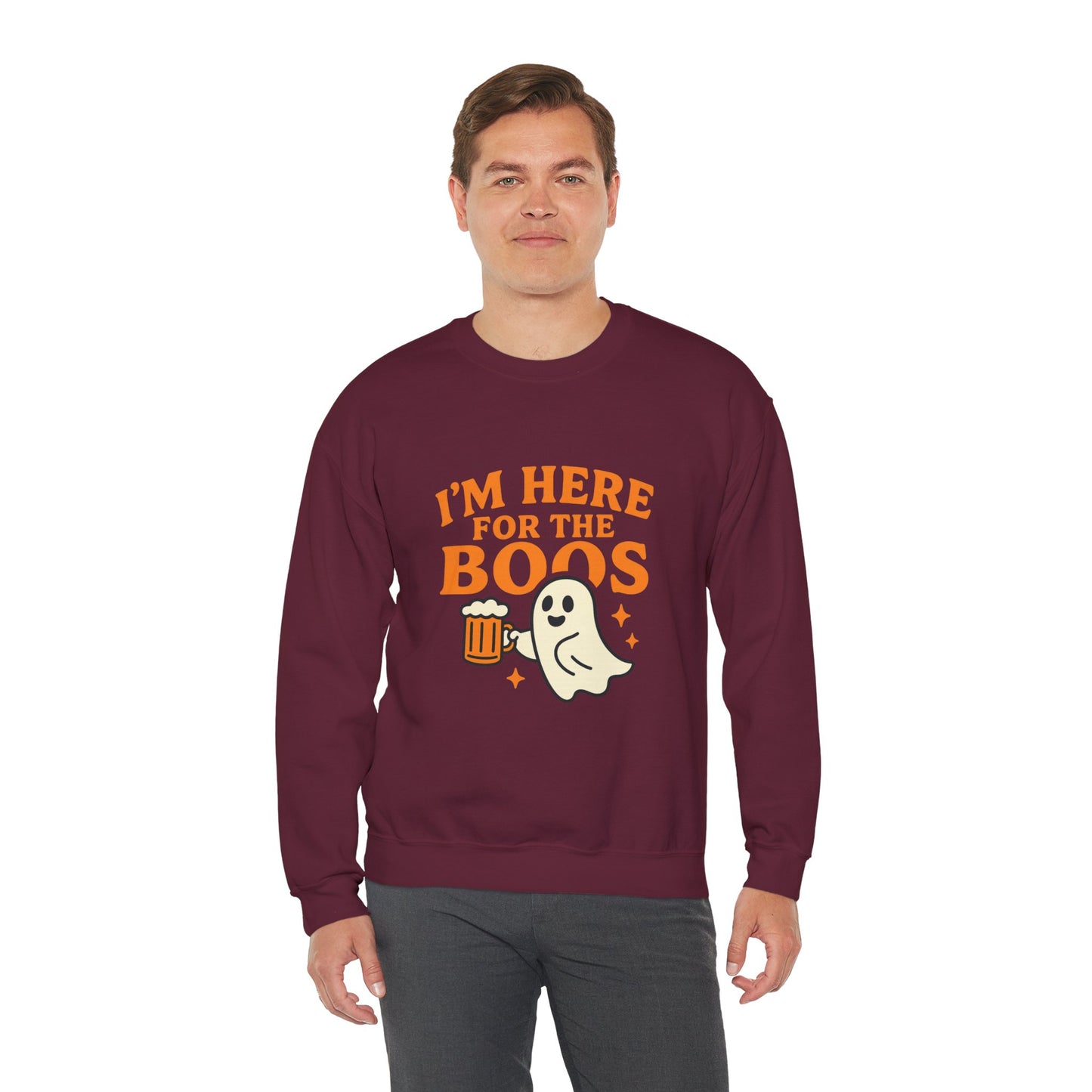 Halloween Spirit Crewneck Sweatshirt - Cozy Ghost Design for Fall Fun, Unisex Sweatshirt, Spooktacular Gift, Halloween Party Wear, [...]