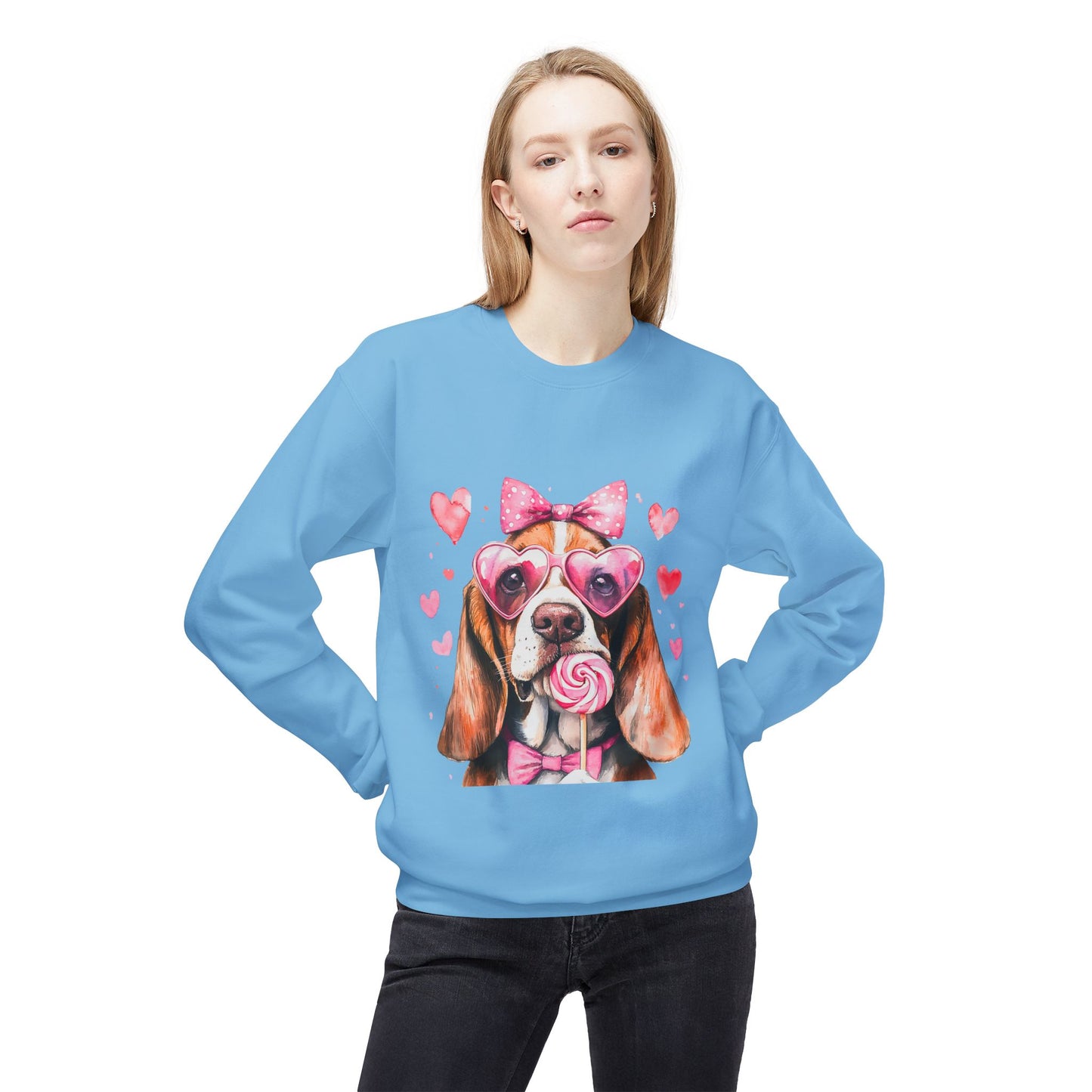 Valentines Unisex Midweight Softstyle Fleece Crewneck Sweatshirt