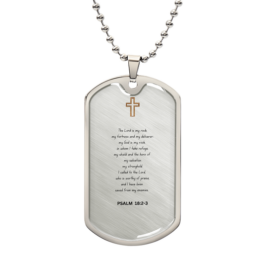 Spiritual Luxury Graphic Dog Tag Necklace