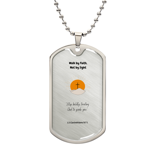 Spiritual Luxury Graphic Dog Tag Necklace