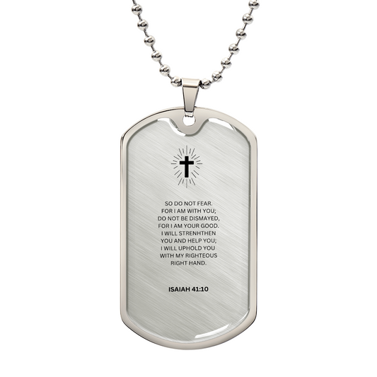 Spiritual Luxury Graphic Dog Tag Necklace
