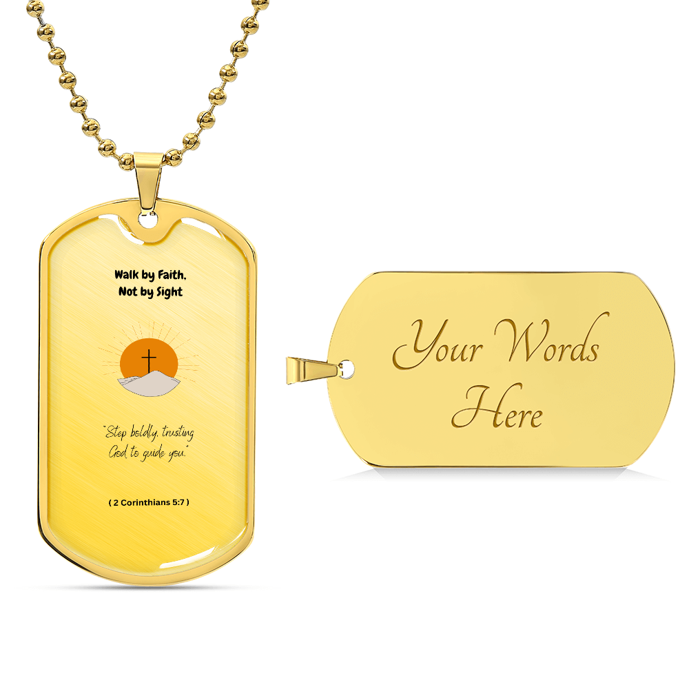 Spiritual Luxury Graphic Dog Tag Necklace