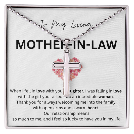 Mother-In-Law Cross Necklace