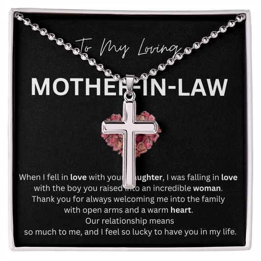 Mother-In-Law Cross Necklace