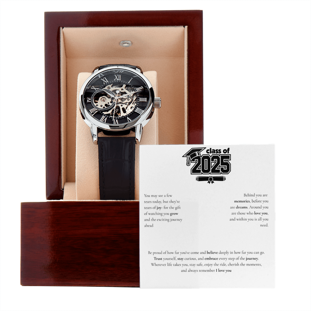 Graduation Men's Openwork Watch