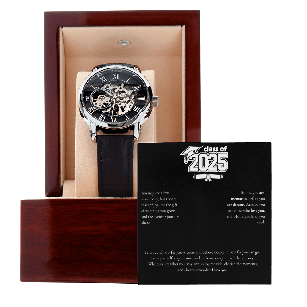 Graduation Men's Openwork Watch