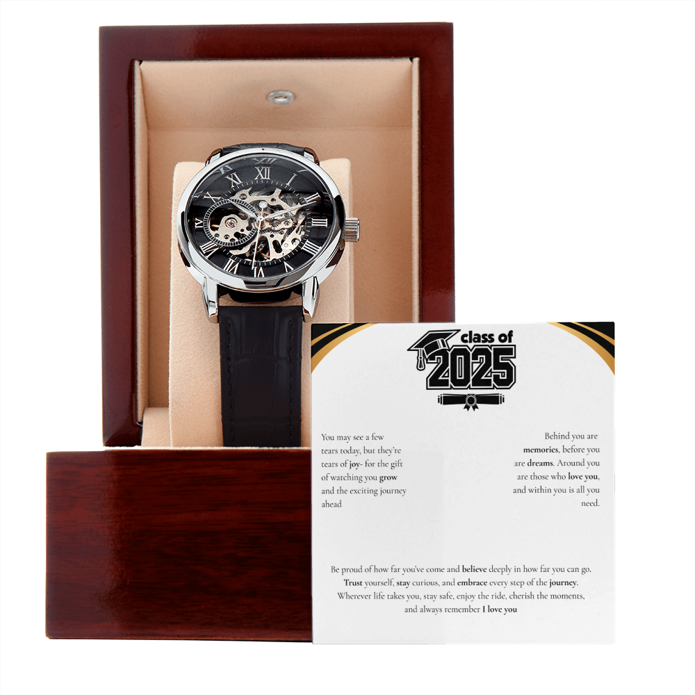 Graduation Men's Openwork Watch