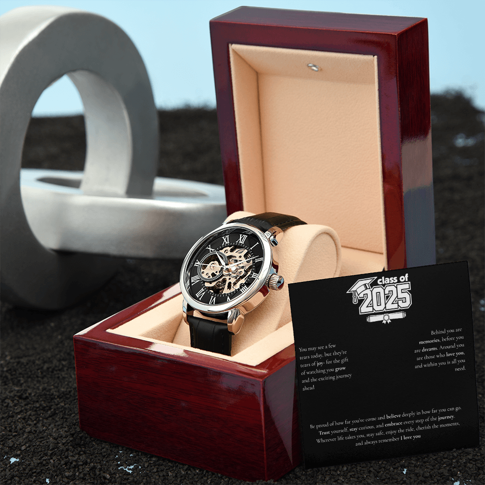 Graduation Men's Openwork Watch