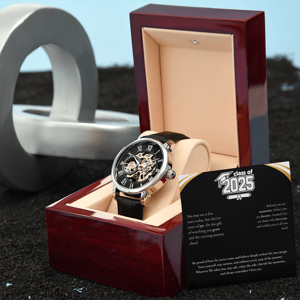 Graduation Men's Openwork Watch