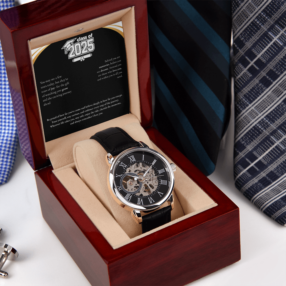 Graduation Men's Openwork Watch