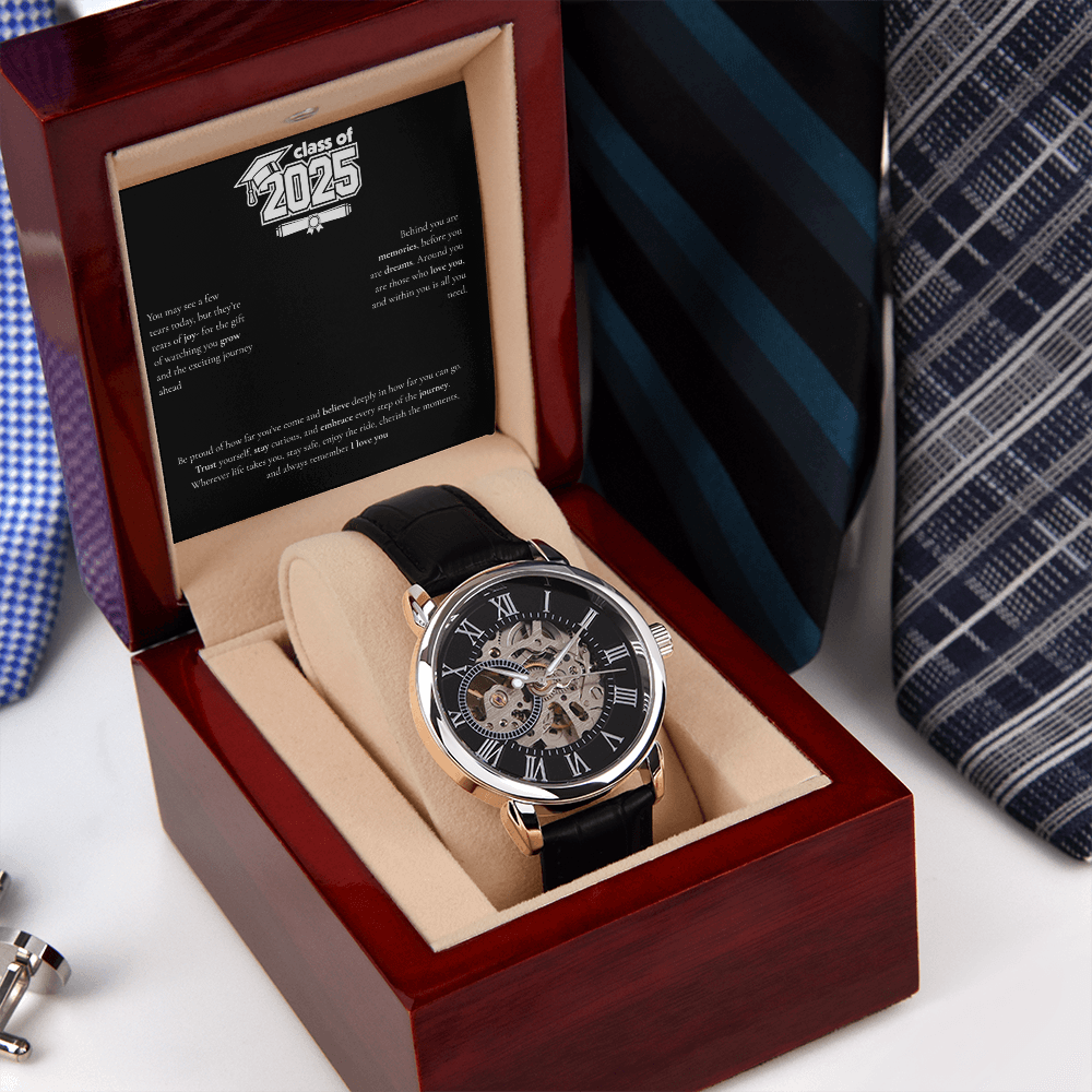 Graduation Men's Openwork Watch