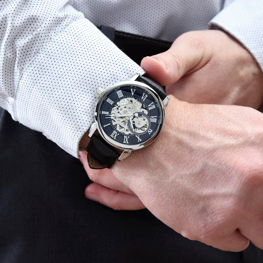 Graduation Men's Openwork Watch