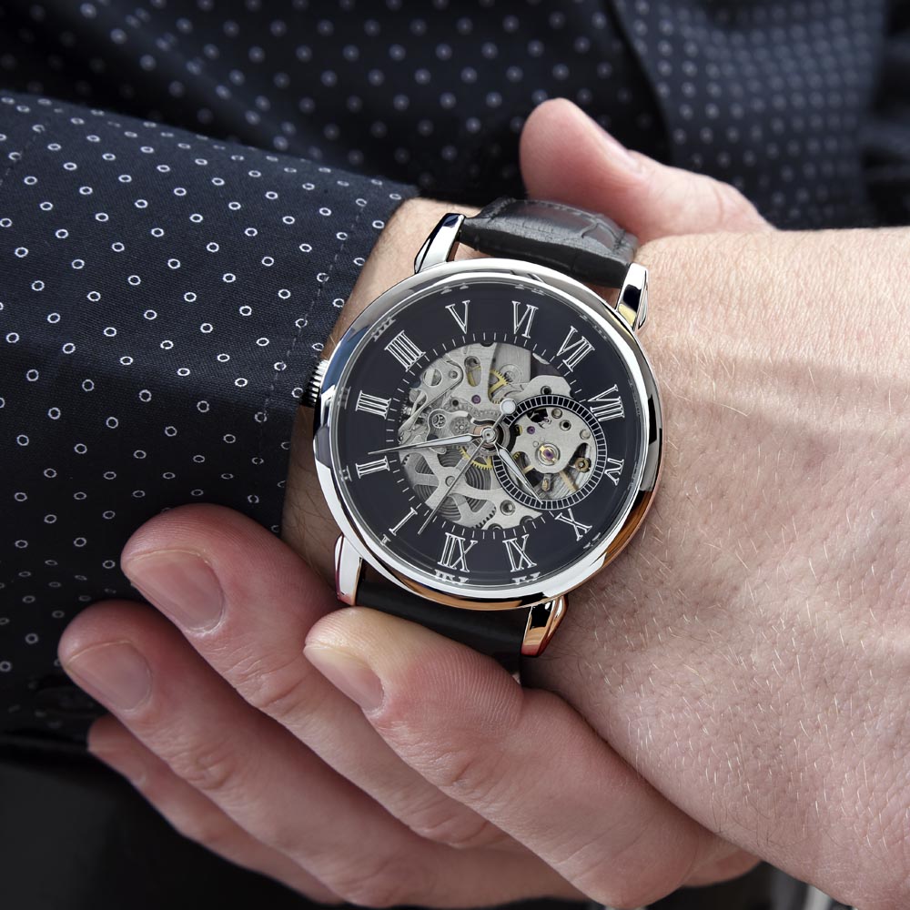 Graduation Men's Openwork Watch
