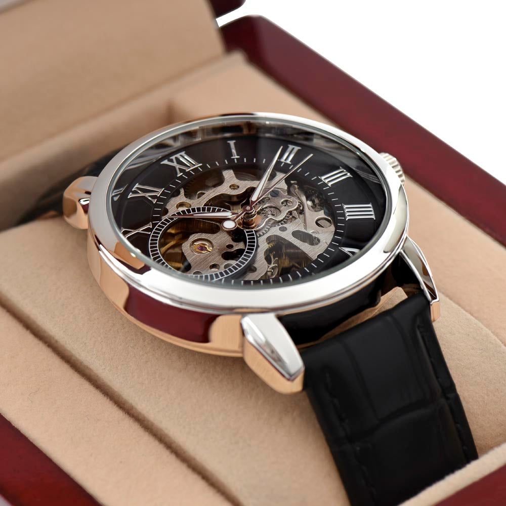 Graduation Men's Openwork Watch