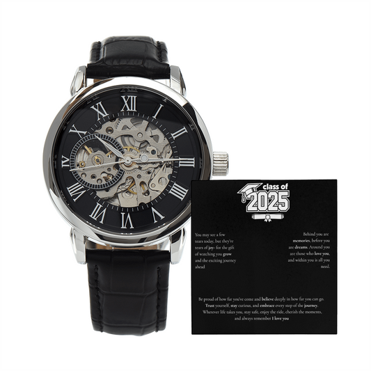 Graduation Men's Openwork Watch