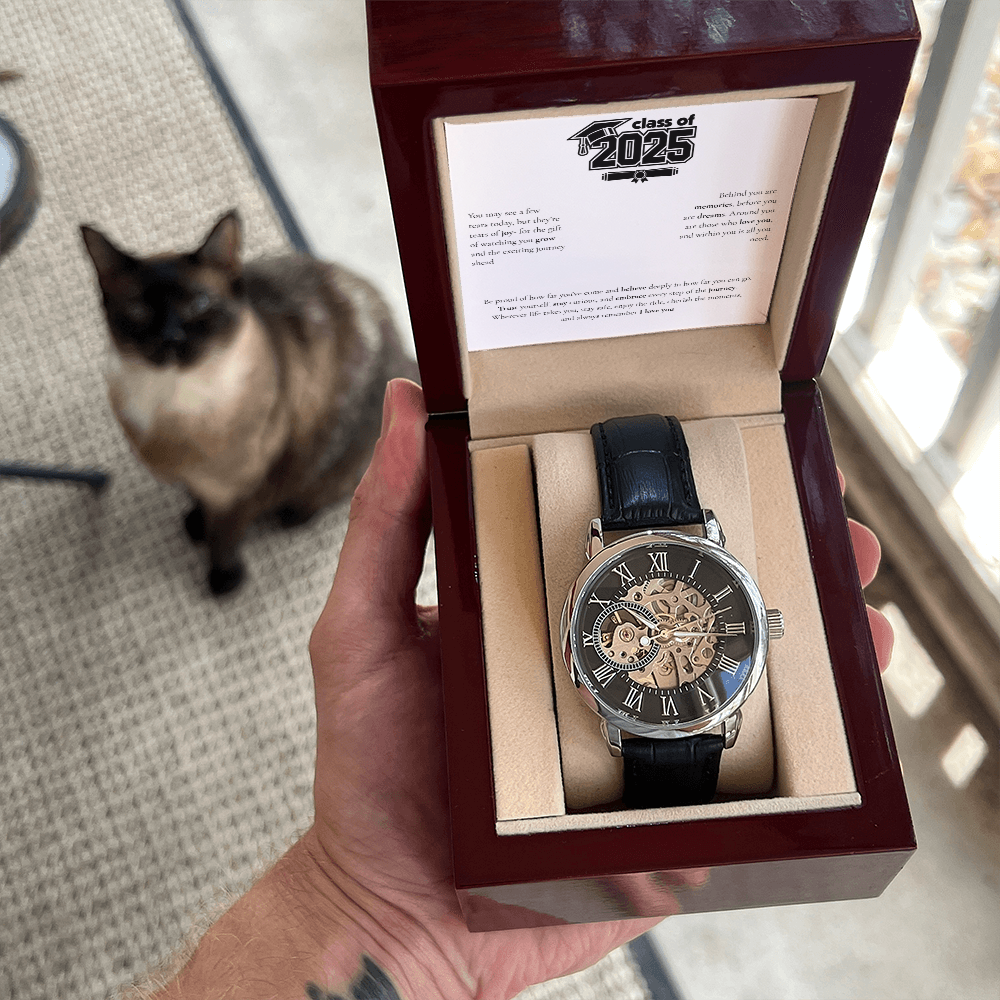 Graduation Men's Openwork Watch