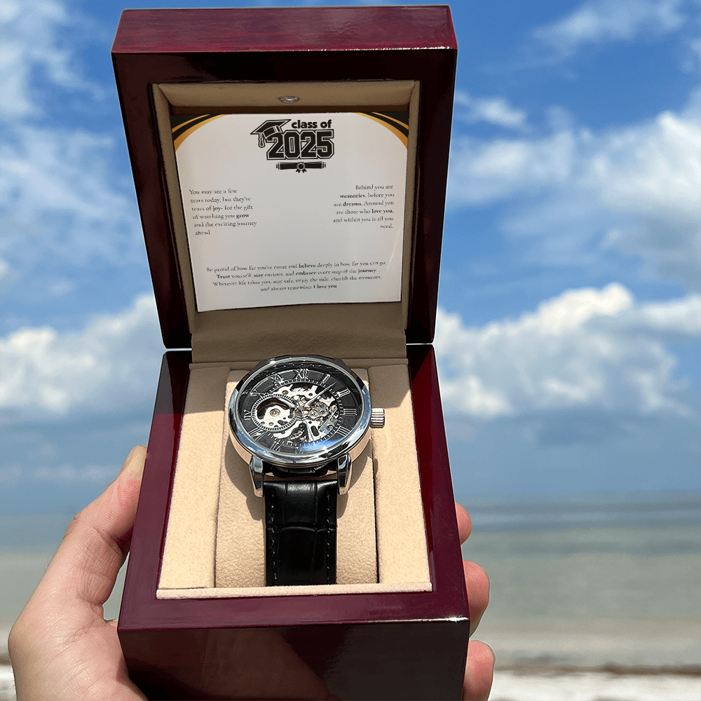 Graduation Men's Openwork Watch