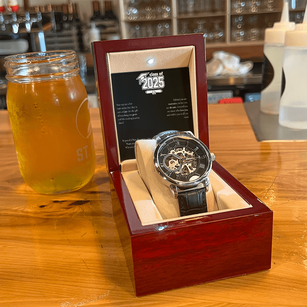 Graduation Men's Openwork Watch