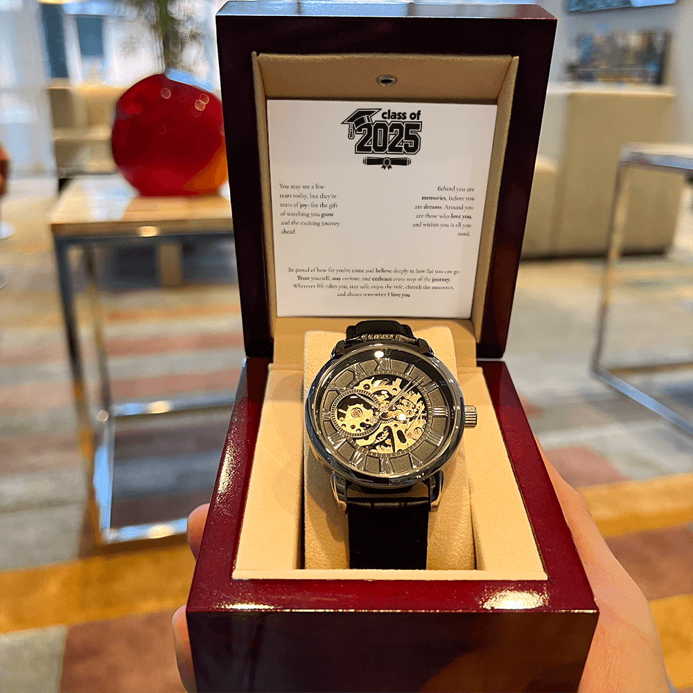 Graduation Men's Openwork Watch