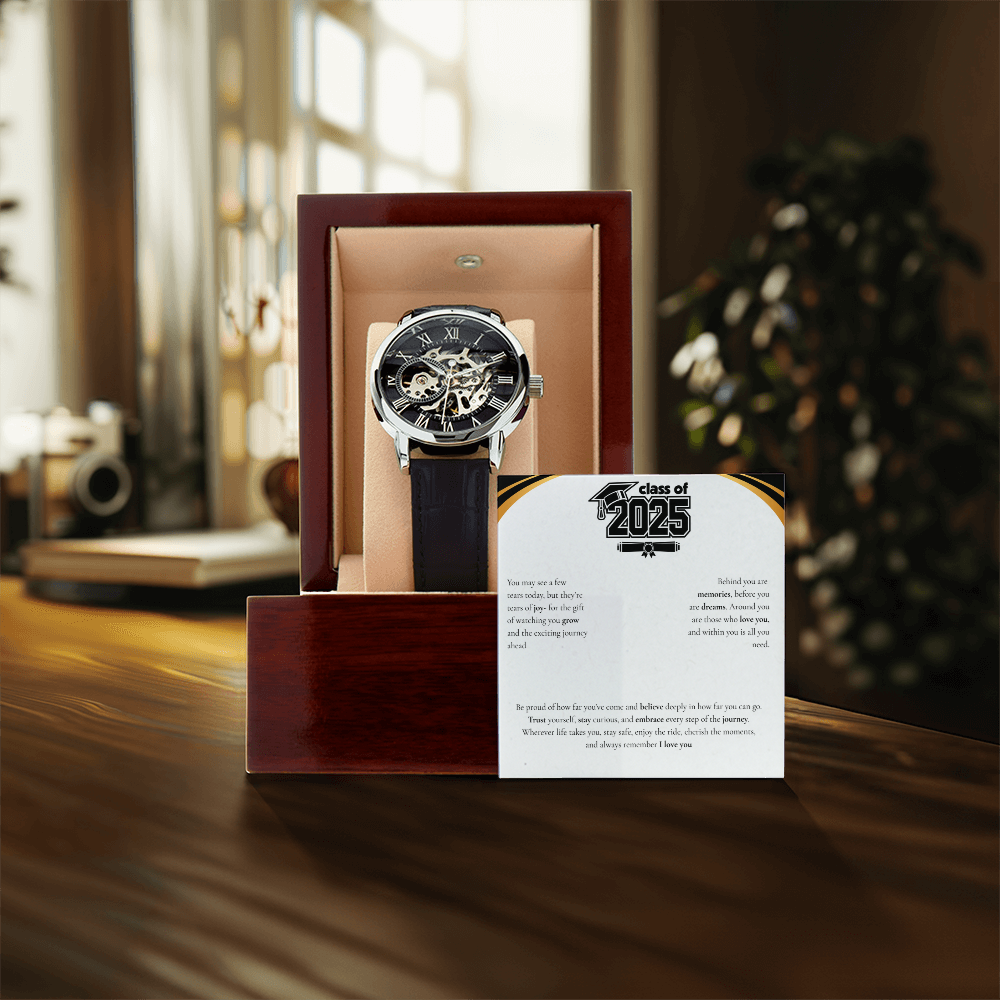 Graduation Men's Openwork Watch