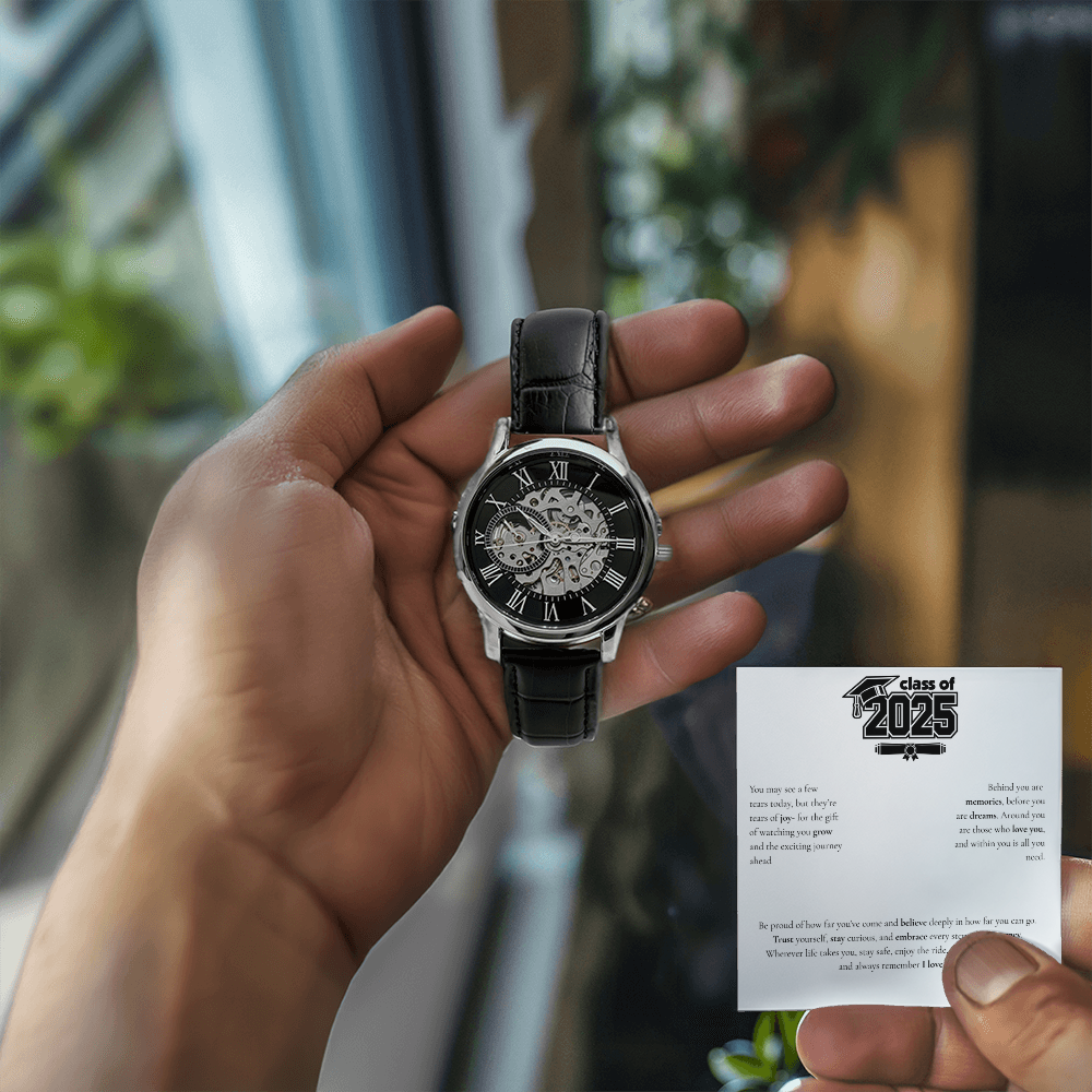 Graduation Men's Openwork Watch