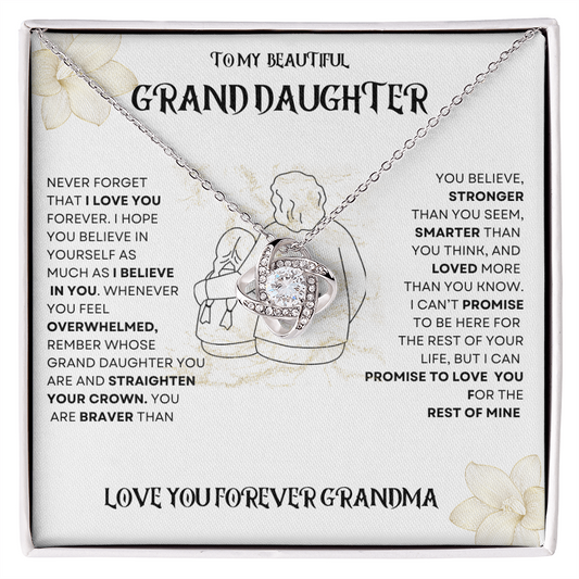 GrandDaughter Love Knot Necklace