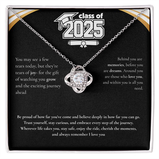 Graduation Love Knot Necklace