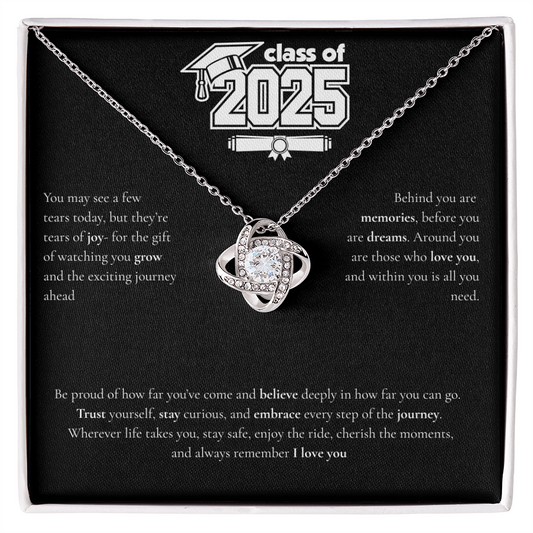 Graduation Love Knot Necklace