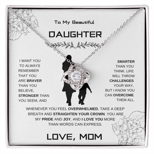 Daughter Love Knot Necklace