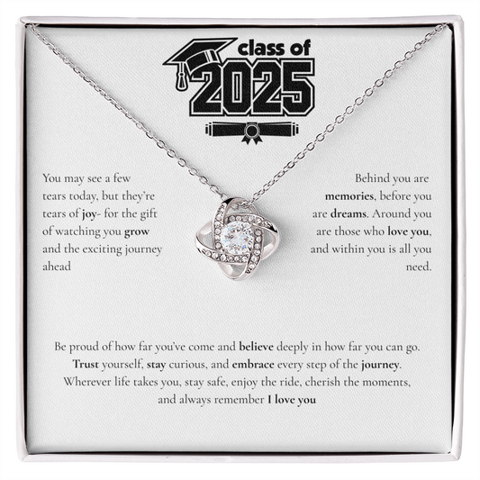 Graduation Love Knot Necklace