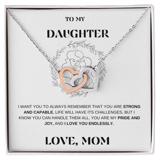Daughter Interlocking Hearts Necklace