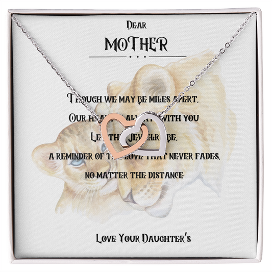 Mother Interlocking Hearts Necklace