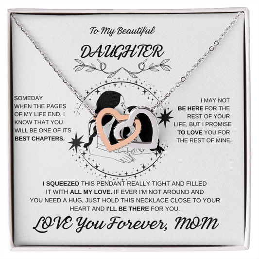 Daughter Interlocking Hearts Necklace