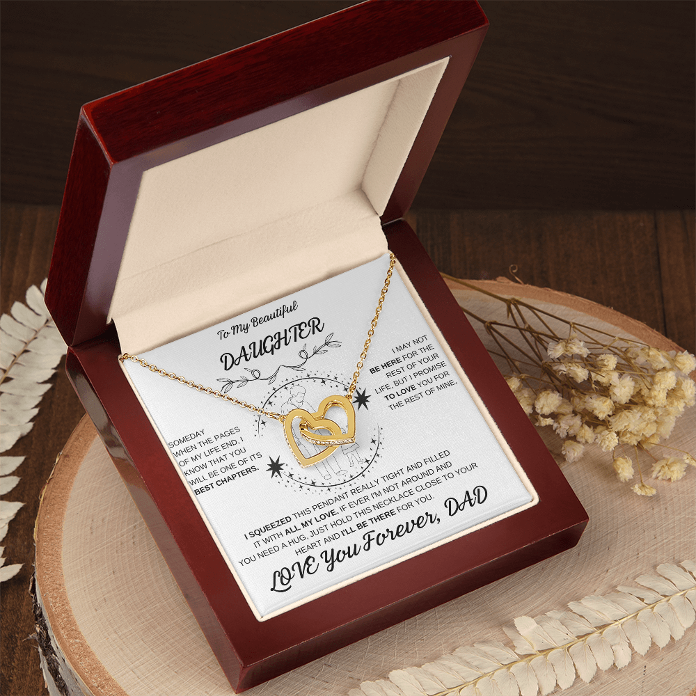 Daughter Interlocking Hearts Necklace