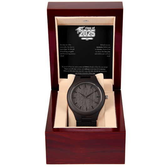 Graduation Wooden Watch