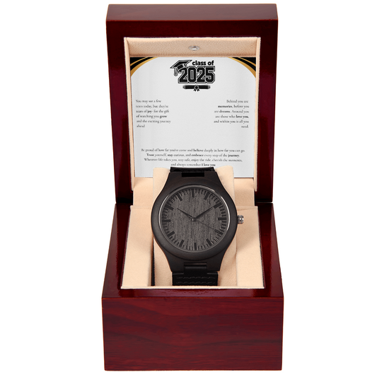 Graduation Wooden Watch