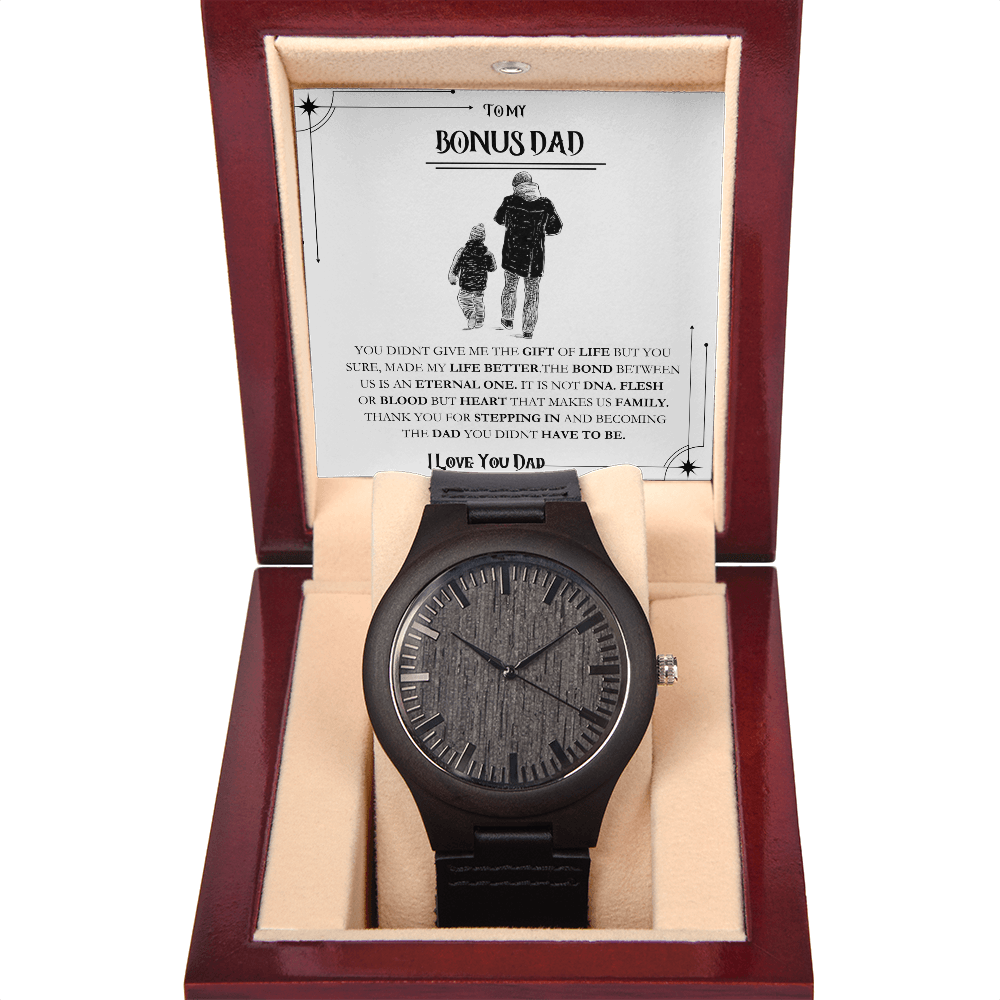 Bonus Father Wooden Watch