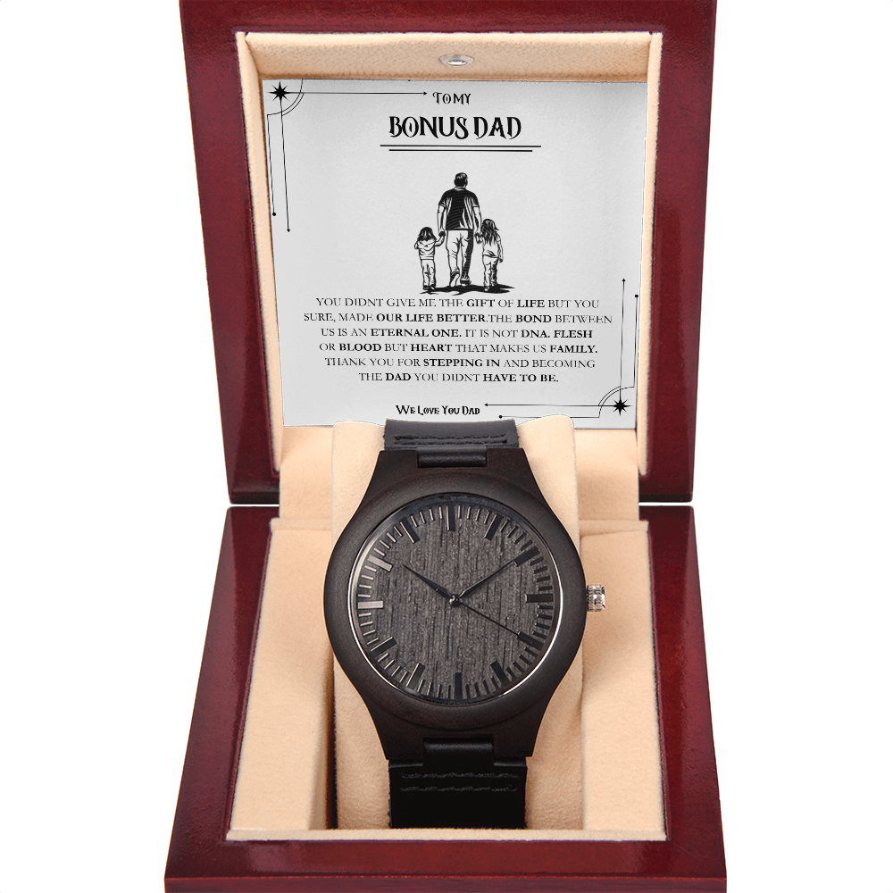 Bonus Father Wooden Watch